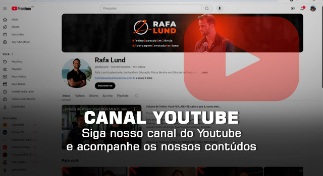 Siga nosso canal do Youtube e acompanhe os nossos contúdos